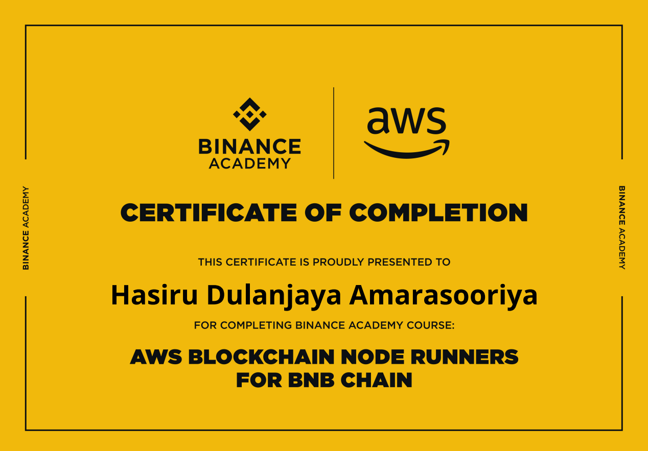 AWS Node Runners for BNB Chain